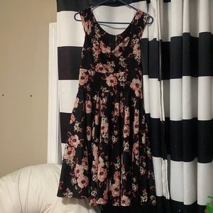 Steady Floral Swing Dress